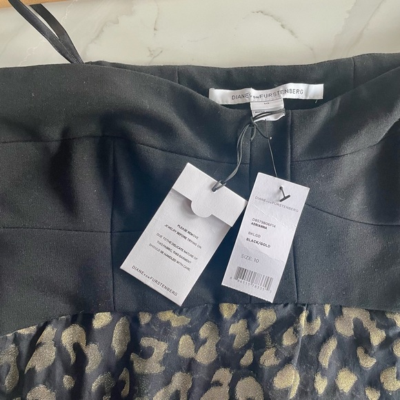 DVF Black and Gold Gown - Picture 11 of 14